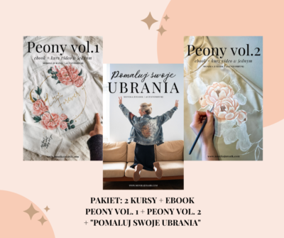 PAKIET: 1x ebook + 2 x kurs wideo PEONY VOL.1 & VOL.2