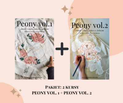 PAKIET: 2 kursy wideo PEONY VOL.1 & VOL.2