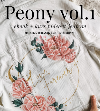 PEONY VOL. 1 - kurs malowania piwonii na jeansie