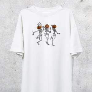 TSHIRT OVERSIZE - SPOOKY, SCARY SKELETONS