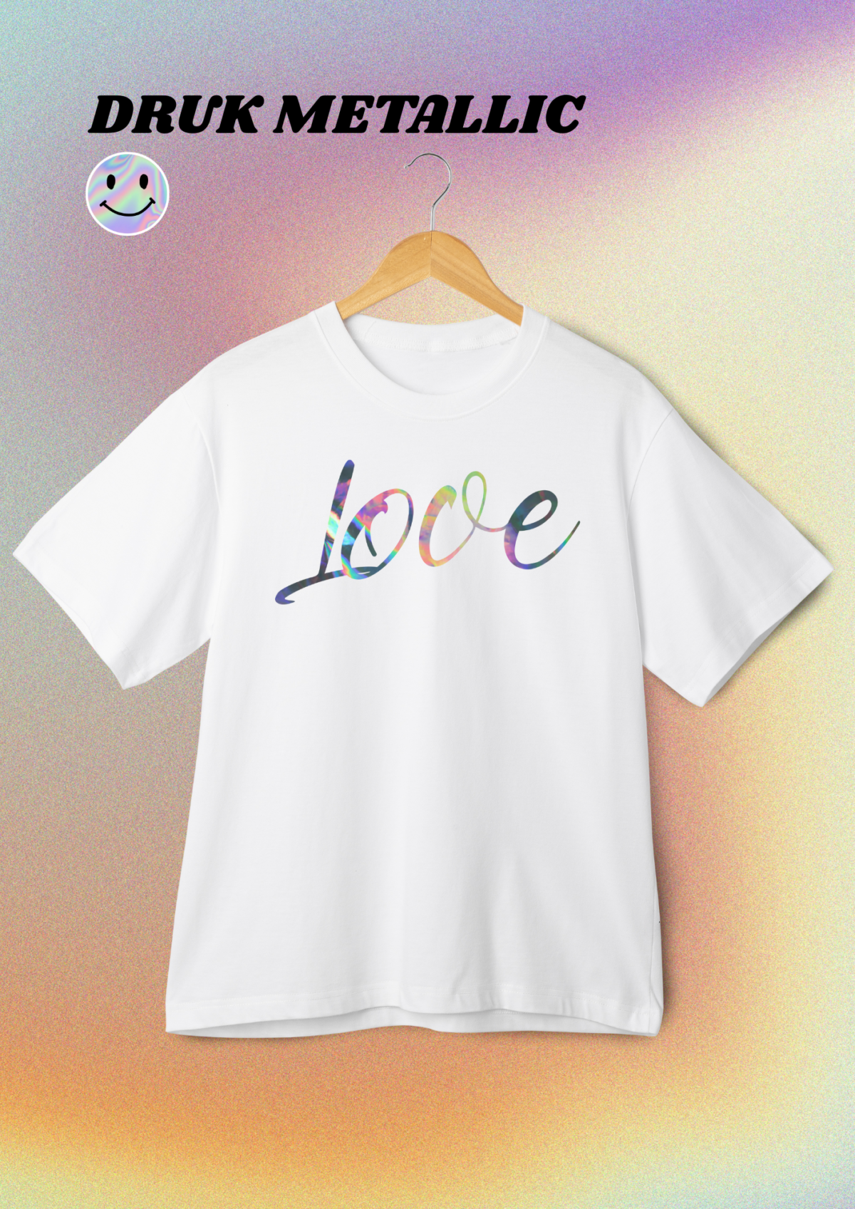 TSHIRT OVERSIZE - TWÓJ NAPIS HOLO - obrazek 2